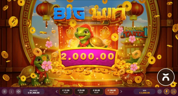 Fortune Tarta – stor gevinst i grundspillet