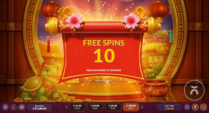 Fortune Tarta – Free Spins aktiveret
